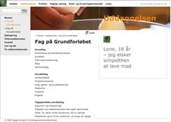 Layout og grafisk design af hjemmeside for Fagligt Udvalg for
Ernæringsassistentuddannelsen og Kost & Ernæringsforbundet