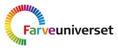 Logo, papirlinje og skilt for Farveuniverset